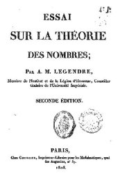 book Essai sur la theorie des nombres