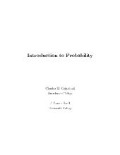 book Introduction to probability