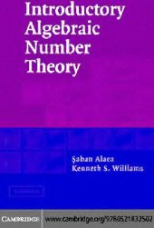 book Introductory algebraic number theory