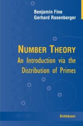 book Number theory: an introduction via the distribution of primes