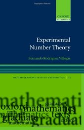 book Experimental number theory