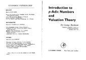 book Introduction to p-adic numbers and valuation theory