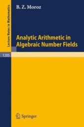 book Analytic Arithmetic in Algebraic Number Fields