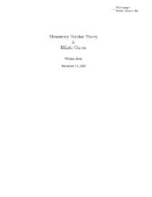 book Elementary number theory and elliptic curves (web draft, Dec. 2002)