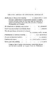 book Characteristic functions