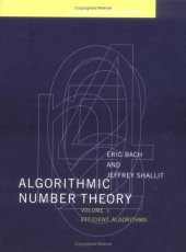 book Algorithmic number theory: Efficient algorithms