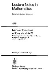 book Modular functions of one variable IV