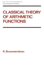 book Classical theory of arithmetic functions