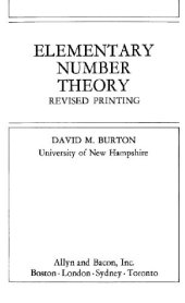 book Elementary number theory