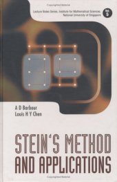 book Stein's method and applications