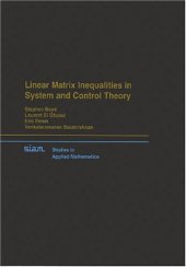 book Linear matrix inequalities in system and control theory