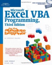 book Microsoft Excel VBA programming for the absolute beginner