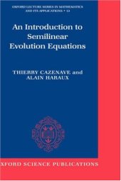 book An introduction to semilinear evolution equations