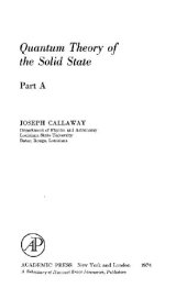 book Quantum theory of the solid state