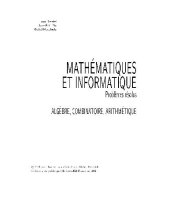 book Mathématiques et informatique: problèmes résolus. 1, Algèbre