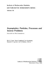 book Asymptotics: particles, processes, and inverse problems: festschrift for Piet Groeneboom