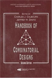 book Handbook of combinatorial designs