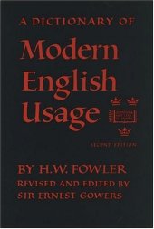 book Oxford Fowler's Modern English Usage Dictionary