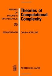 book Theories of Computational Complexity