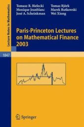 book Paris-Princeton Lectures on Mathematical Finance 2003