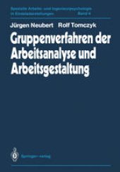 book Gruppenverfahren der Arbeitsanalyse und Arbeitsgestaltung