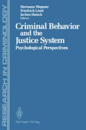 book Criminal Behavior and the Justice System: Psychological Perspectives