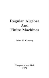 book Regular Algebra and Finite Machines