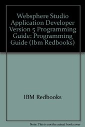 book Websphere Studio Application Developer Version 5 Programming Guide: Programming Guide