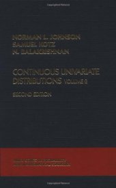 book Continuous Univariate Distributions, Vol. 2