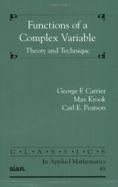 book Functions of a Complex Variable: Theory and Technique