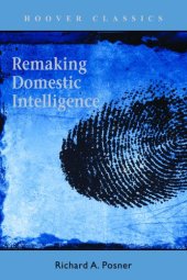 book Remaking Domestic Intelligence