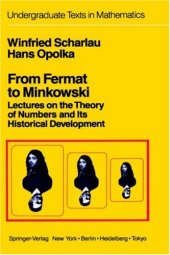 book From Fermat to Minkowski: Lectures on the Theory of Numbers and Its Historical Development