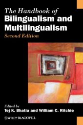 book The Handbook of Bilingualism and Multilingualism