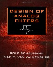 book Design of Analog Filters