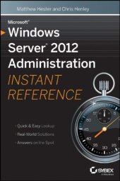 book Microsoft Windows Server 2012 Administration Instant Reference
