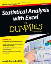 book Statistical Analysis with Excel For Dummies