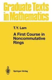 book A First Course in Noncommutative Rings