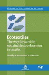 book Ecotextiles: The way forward for sustainable development in textiles