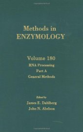 book RNA Processing Part A: General Methods