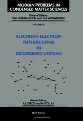 book Electron–Electron Interactions in Disordered Systems