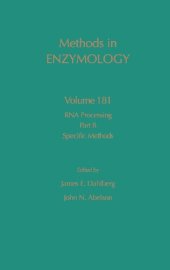 book RNA Processing Part B: Specific Methods