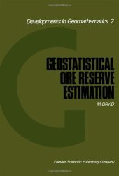 book Geostatistical Ore Reserve Estimation