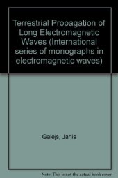 book Terrestrial Propagation of Long Electromagnetic Waves