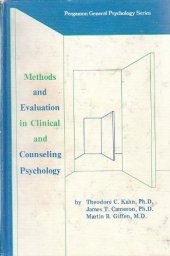 book Methods and Evaluation in Clinical and Counseling Psychology