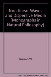 book Non-Linear Waves in Dispersive Media