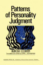 book Patterns of Personality Judgment