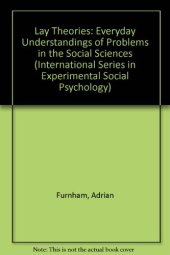 book Lay Theories. Everyday Understanding of Problems in the Social Sciences