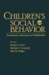 book Children's Social Behavior. Development, Assessment, and Modification