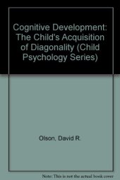 book Cognitive Development. The Child's Acquisition of Diagonality