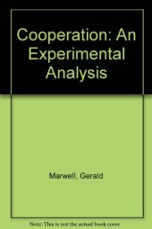 book Cooperation. An Experimental Analysis